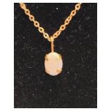 1/20 14K GF Necklace & Opal Pendant