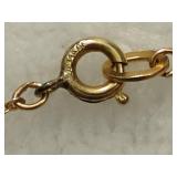 1/20 14K GF Necklace & Opal Pendant