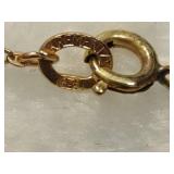 1/20 14K GF Necklace & Opal Pendant