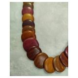 Caribbean Hardwood Necklace & Matching Earring Set