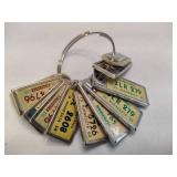 Lot of Miniature DAV License Plate Keychains