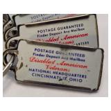 Lot of Miniature DAV License Plate Keychains