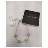 Nic & Syd Gold Tone Crystal Bracelet *New in Box*