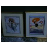 Two pictues of framed art...