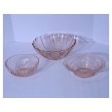 Pink Depression glassware...