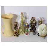 Vintage USA vase, figurines, stone ...