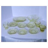 Yellow Depression glassware...