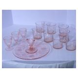 Pink Depression glassware...