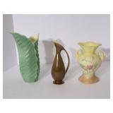 Green VIntage Redwing Vase 1282, Mi...