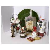 Lot Of Christmas wood rack not incl...