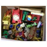 Box of misc vintage toys...
