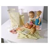 Lot of Dolls and doll furniture...