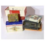 Vintage cigar boxes and books...