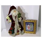 Velvet Standing Santa w/ 8x10 Chris...