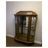 Antique Curved Glass Cabinet 64x44x...