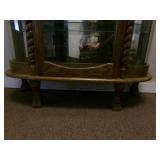 Antique Curved Glass Cabinet 64x44x...