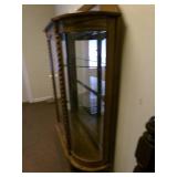 Antique Curved Glass Cabinet 64x44x...