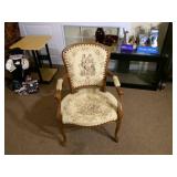 Antique Wood Carved Chair 16" seat ...