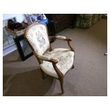 Antique Wood Carved Chair 16" seat ...