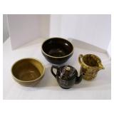 Vintage USA  Primative croc bowls, ...