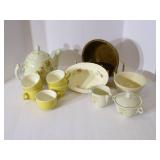 Primitive croc bowl , USA teapot, s...