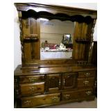 Vintage Walnut stained 4 PC  queen ...