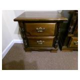 Vintage Walnut stained 4 PC  queen ...