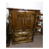 Vintage Walnut stained 4 PC  queen ...