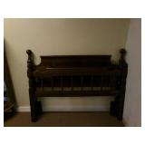 Vintage Walnut stained 4 PC  queen ...