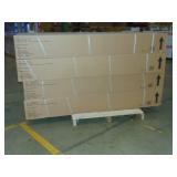 4 Tops13 ft. x 11 ft. Black Wooden Hardtop Gazebo with Galvanized Steel Double Roof and Curtain Netting for Backyard