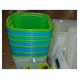 Mixed Lot Storage Bins and Totes