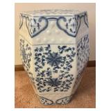 Lovely Blue and White Porcelain Garden Stool