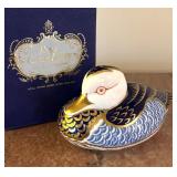 Royal Crown Derby Imari Duck Paperweight
