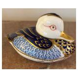 Royal Crown Derby Imari Duck Paperweight