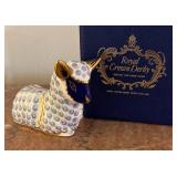 Royal Crown Derby Imari Lamb Paperweight