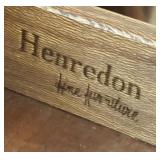 Pair of Henredon Four Centuries Red Oak Side Tables