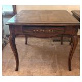 Pair of Henredon Four Centuries Red Oak Side Tables