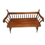 Ethan Allen Heirloom Nutmeg Maple Bench