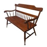 Ethan Allen Heirloom Nutmeg Maple Bench