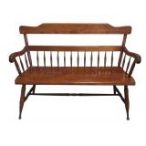 Ethan Allen Heirloom Nutmeg Maple Bench