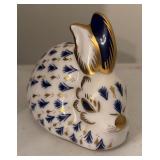 Royal Crown Derby Imari Rabbit Paperweight