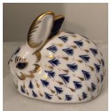 Royal Crown Derby Imari Rabbit Paperweight