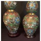 Vintage Cloisonné Ware Vases