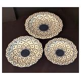 Set of Three Shallow Nesting Bowls from Thailand