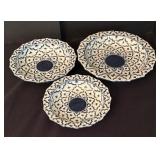 Set of Three Shallow Nesting Bowls from Thailand
