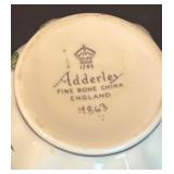 Vintage Teacups with Saucers by Adderley, Gladstone and Sutherland