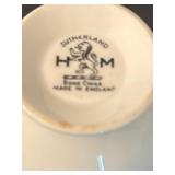 Vintage Teacups with Saucers by Adderley, Gladstone and Sutherland