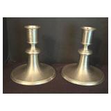 Pair of Selangor Pewter Candle Holders