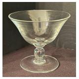 Imperial Crystal Candlewick Pedestal Desert Bowls