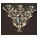 Imperial Crystal Candlewick Pedestal Desert Bowls